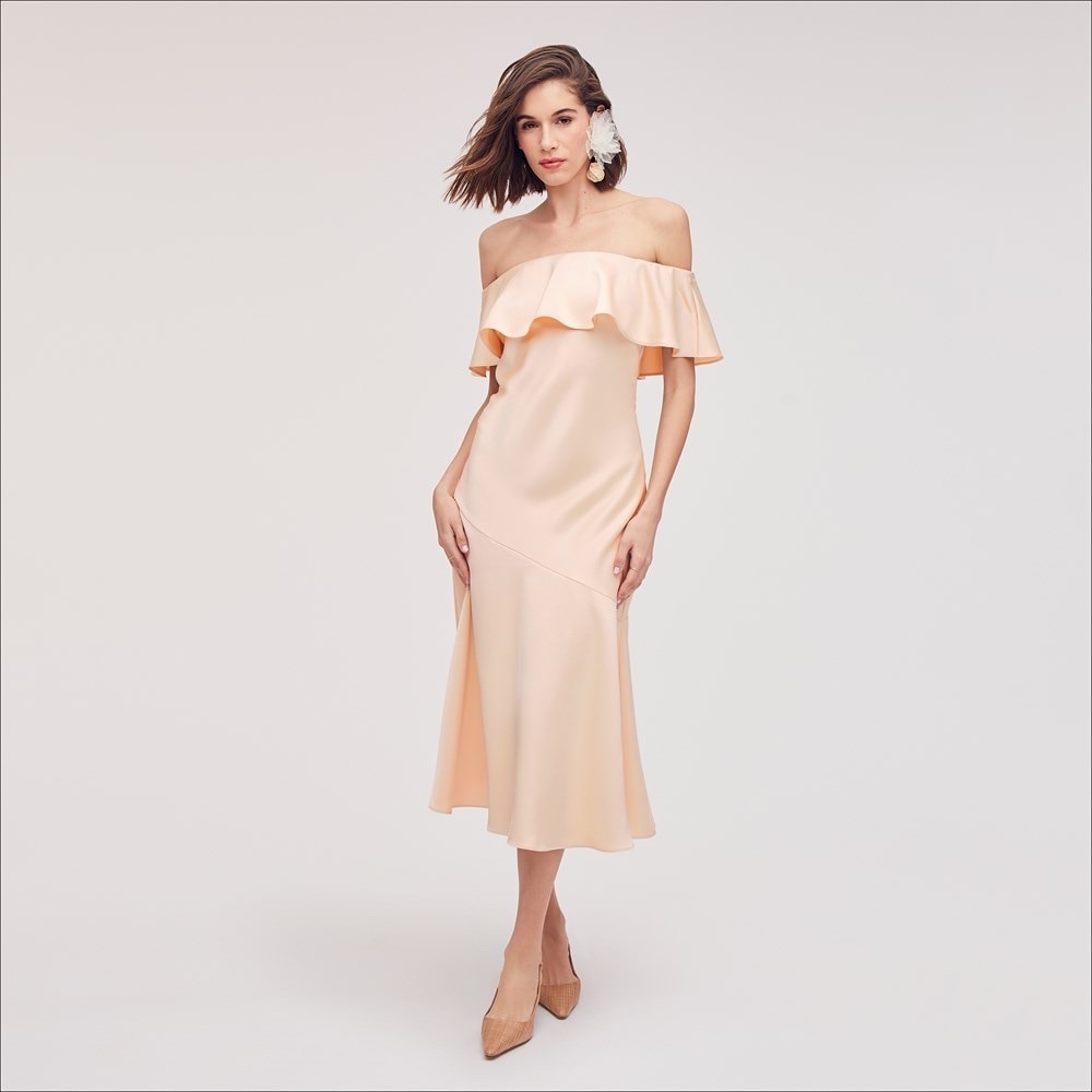 NWT Sam Edelman Off the Shoulder A-line Midi Dress